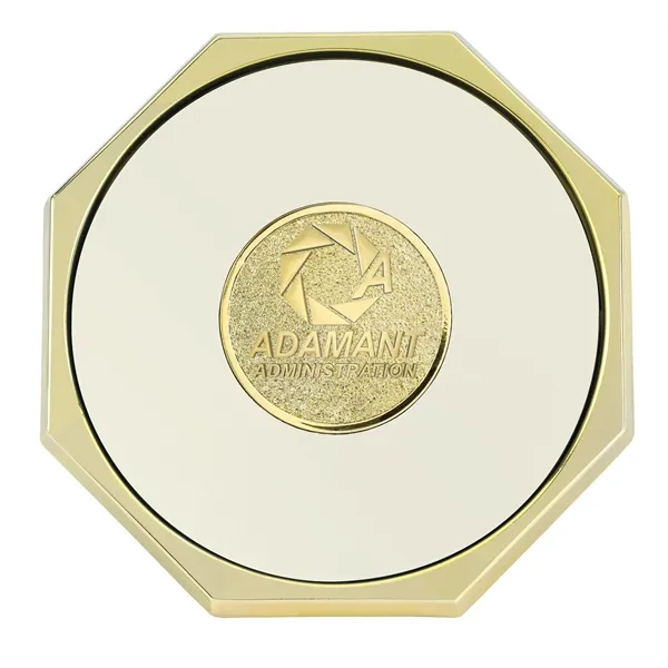 White Qc color option for Jaffa® Octagon Coaster