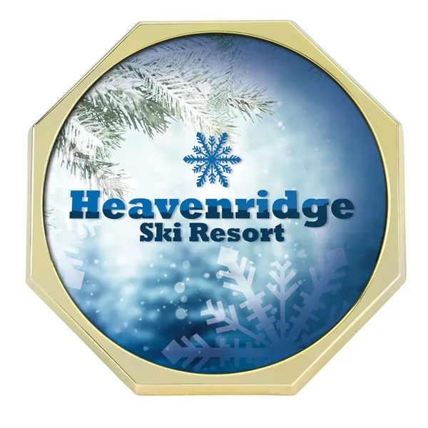 Brass-Plated color option for Jaffa® Radiant Octagon Coaster