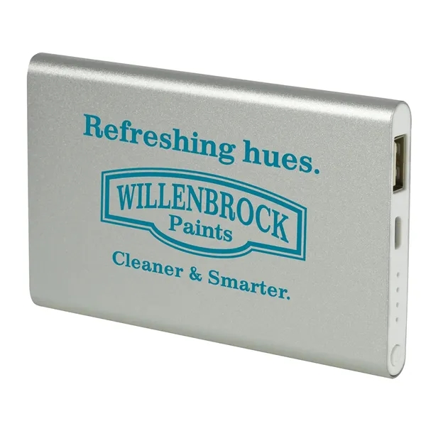 Silver color option for Good Value™ Compact Aluminum Power Bank 4000 M Ah