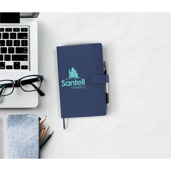 Navy color option for Good Value™ Striped Edge Journal