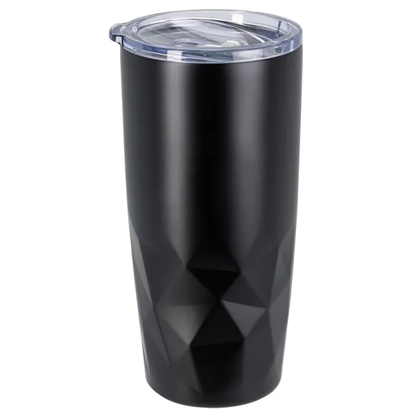 Black Tumbler/ Blue Lid color option for Glacial Diamonds Tumbler   20 Oz.