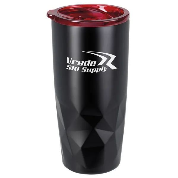 Black Tumbler/ Red Lid color option for Glacial Diamonds Tumbler   20 Oz.