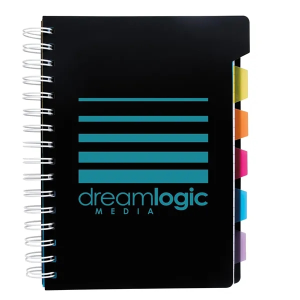 Black color option for Good Value™ Spiral Notebook With Tabs