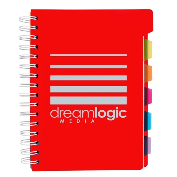 Red color option for Good Value™ Spiral Notebook With Tabs