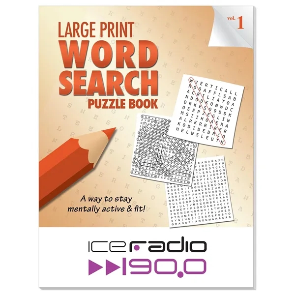 White color option for Puzzle Book: Large Print Word Search
