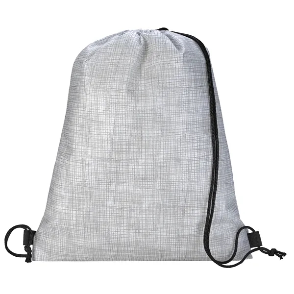 White color option for Good Value™ Non Woven Shimmer Drawstring Backpack