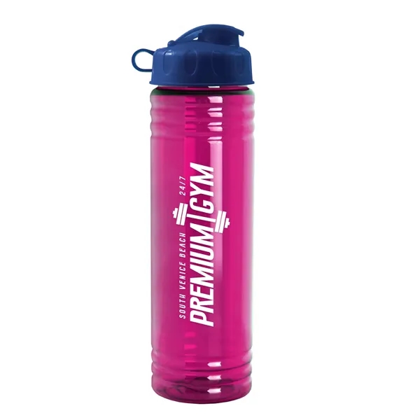 Translucent Fuschia color option for Garyline® Slim Fit Bottle With Flip Lid   24 Oz.