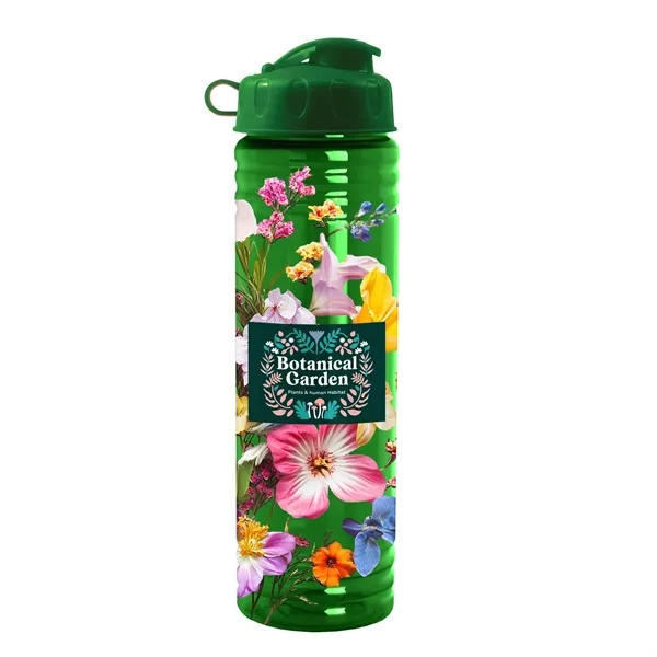 Translucent Green color option for Garyline® Slim Fit Bottle With Flip Lid   24 Oz.