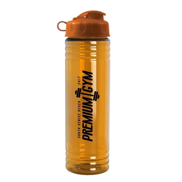 Translucent Orange color option for Garyline® Slim Fit Bottle With Flip Lid   24 Oz.