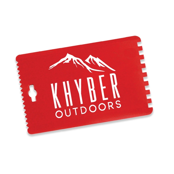 Red color option for Credit Card Shaped Ice Scraper