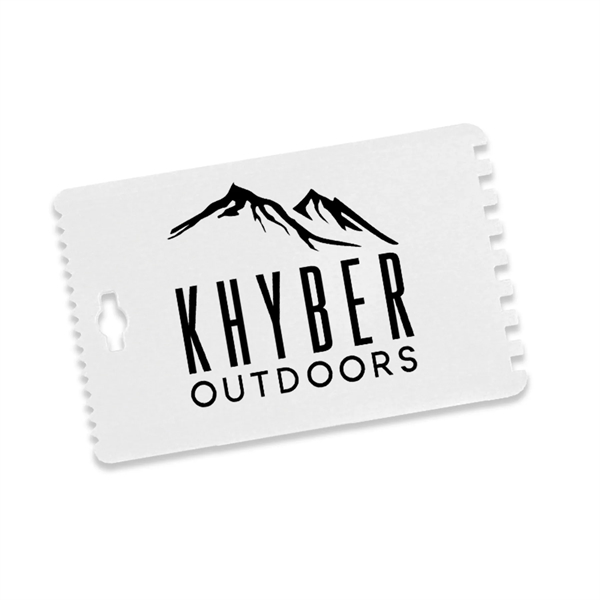 White color option for Credit Card Shaped Ice Scraper