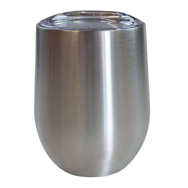 Stainless Steel color option for Sipper Wine Tumbler   12 Oz.