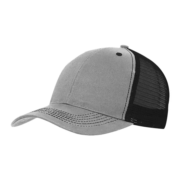 Charcoal/Black color option for Color Accent Mesh Snapback Cap