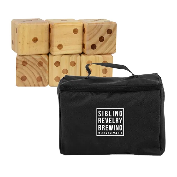 Black color option for Oversize Wooden Yard Dice Game