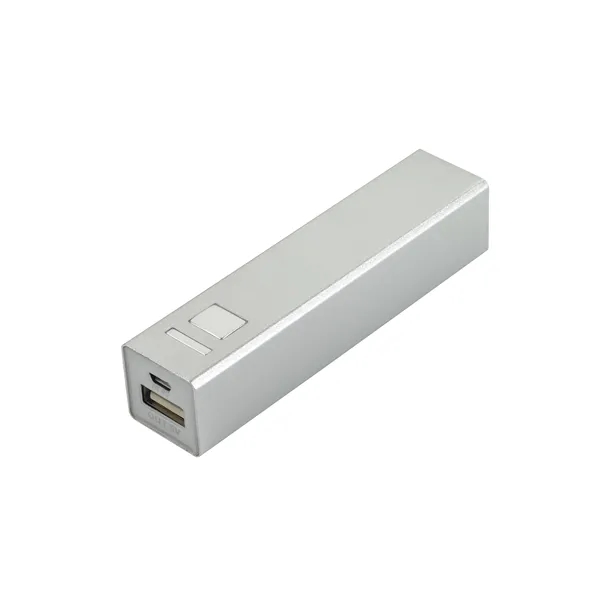 Silver color option for Universal Source® Metal Power Bank 2600m Ah