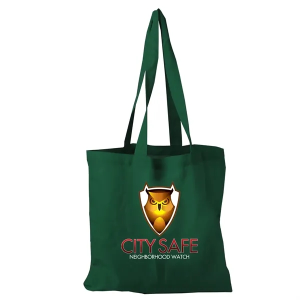 Green color option for Garyline® Square Cotton Flat Tote