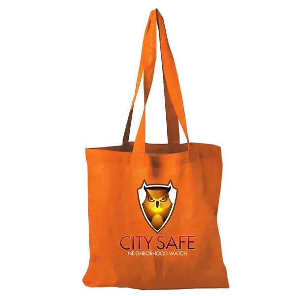 Orange color option for Garyline® Square Cotton Flat Tote