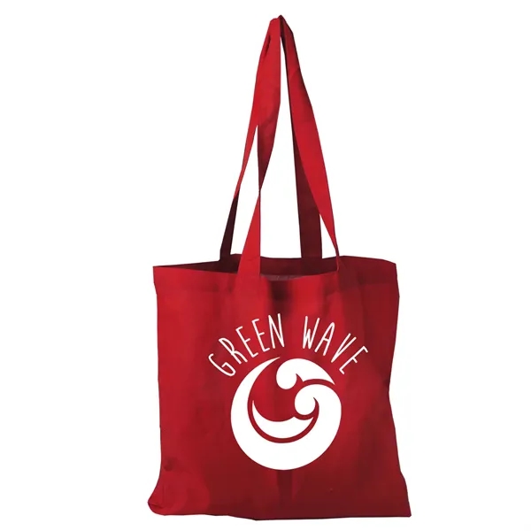 Red color option for Garyline® Square Cotton Flat Tote