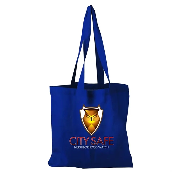 Royal Blue color option for Garyline® Square Cotton Flat Tote
