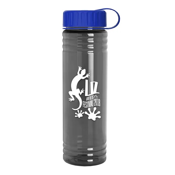 Smoke color option for Garyline® Slim Fit Bottle With Tethered Lid   24 Oz.