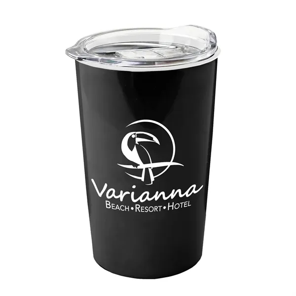 Metallic Black color option for Garyline® Sentinel Acrylic Tumbler With Slider Lid   14 Oz.