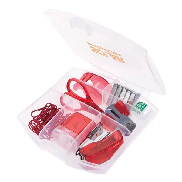 Translucent Red color option for Good Value™ 10 In 1 Office Supply Kit