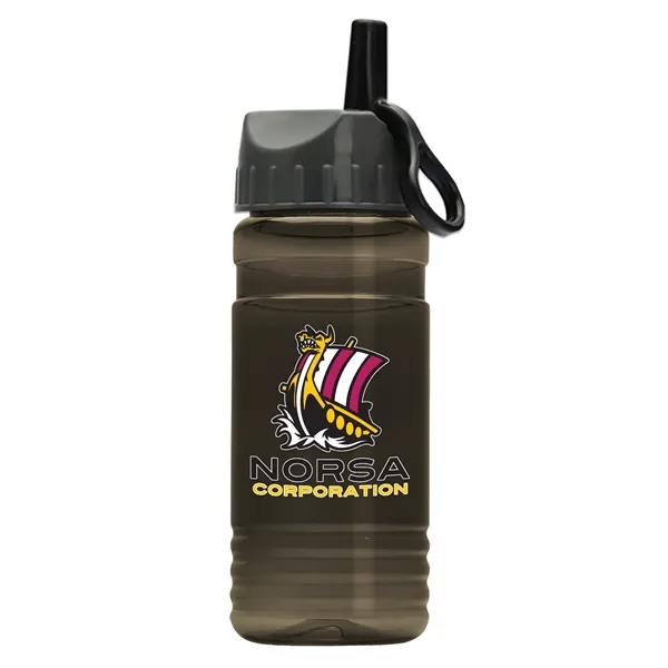 Smoke color option for Garyline® Groove Tritan® Bottle With Ring Straw Lid   20 Oz.