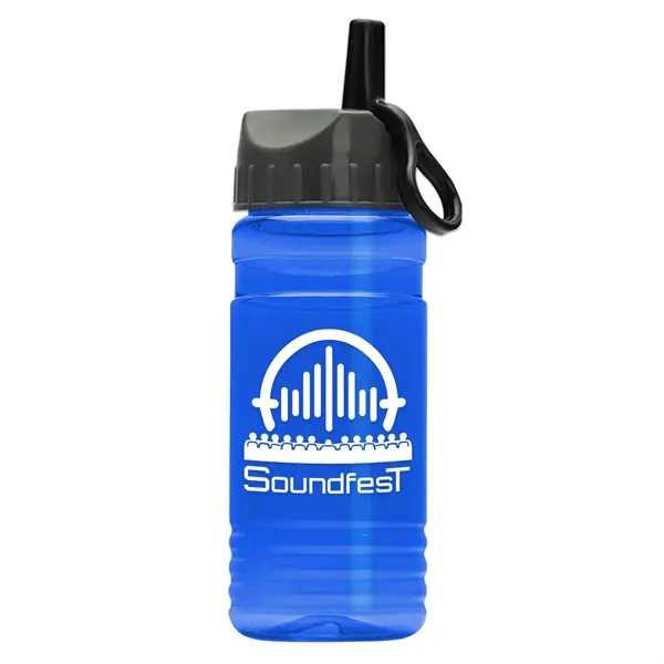 Translucent Blue color option for Garyline® Groove Tritan® Bottle With Ring Straw Lid   20 Oz.