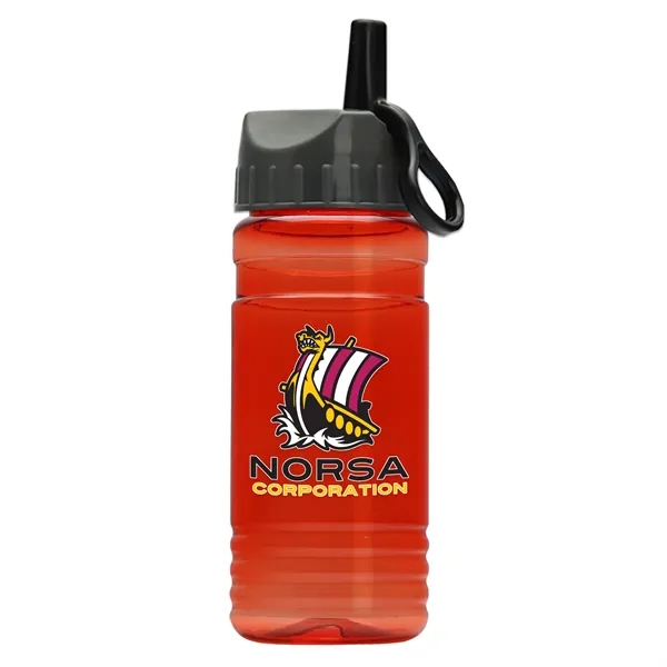 Translucent Red color option for Garyline® Groove Tritan® Bottle With Ring Straw Lid   20 Oz.