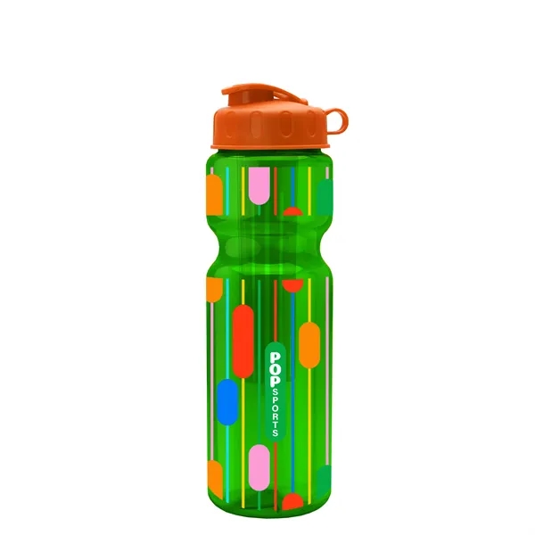 Translucent Green color option for Garyline® Champ Bottle With Infuser And Flip Lid   28 Oz.