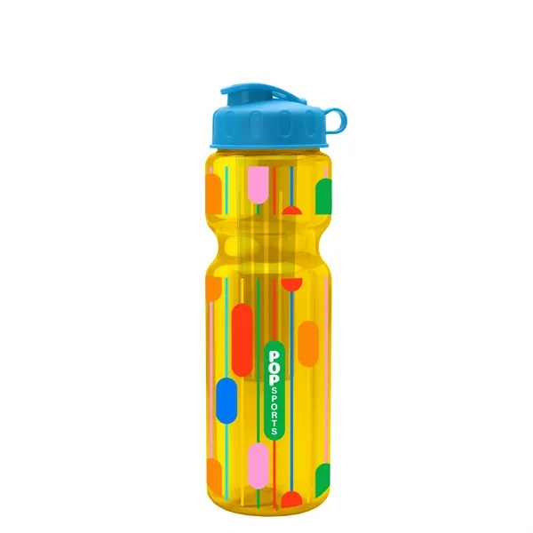 Translucent Yellow color option for Garyline® Champ Bottle With Infuser And Flip Lid   28 Oz.