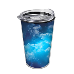 Photo of Garyline® Transparent Tumbler With Slider Lid And Full Co...