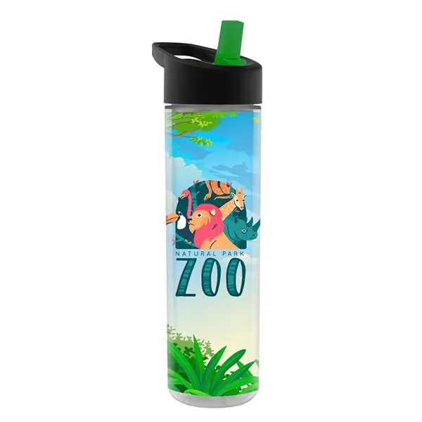 Black/Green color option for Garyline® Chiller Insulated Bottle With Flip Straw Lid An...