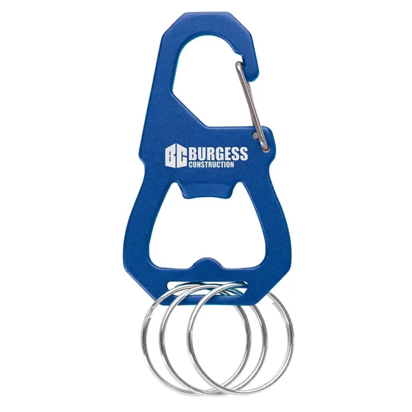 Blue color option for 3 Keyring Carabiner With Bottle Opener
