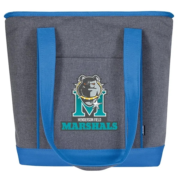 Royal color option for Koozie® Two Tone Lunch Time Cooler Tote