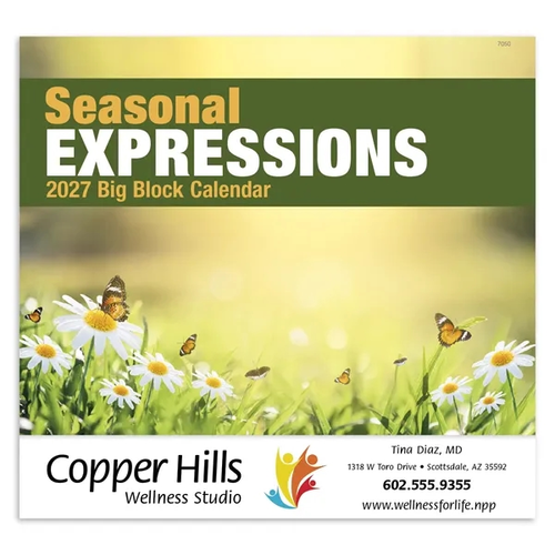 Photo of Good Value™ Seasonal Expressions Big Block   Stapled Cale...