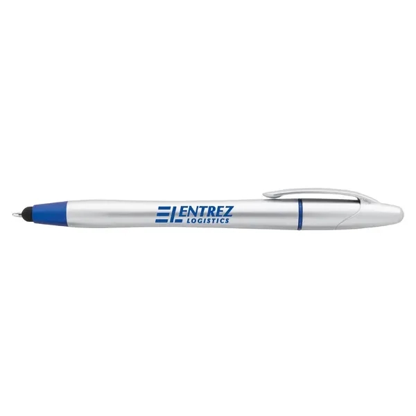 Silver/Blue color option for Good Value™ Twist Highlighter Pen Stylus Combo