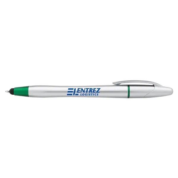Silver/Green color option for Good Value™ Twist Highlighter Pen Stylus Combo