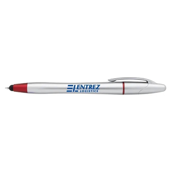 Silver/Red color option for Good Value™ Twist Highlighter Pen Stylus Combo
