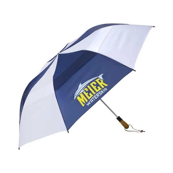 Navy/White color option for Shed Rain™ Windjammer® 58" Vented Wooden Handled Auto Ope...