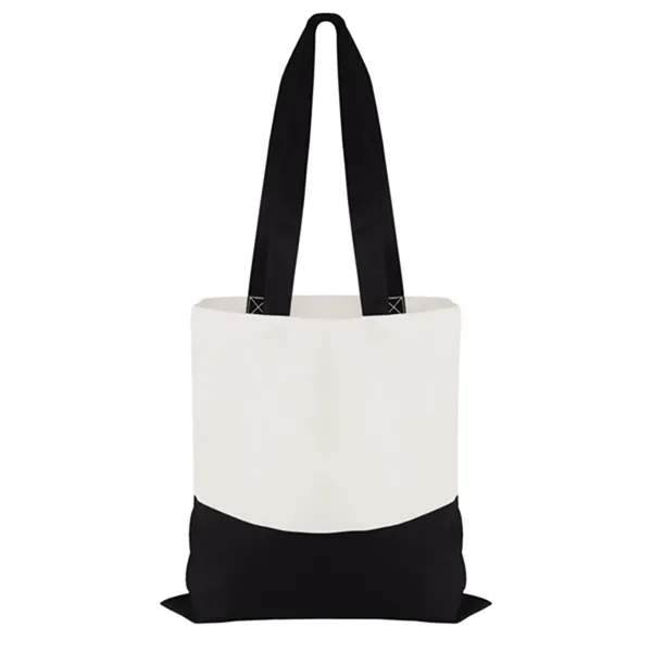 Black color option for Good Value™ Cotton Colored Accent Flat Tote