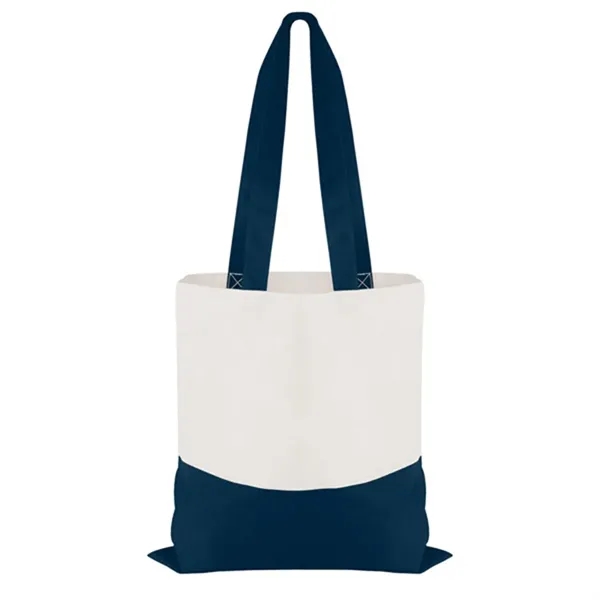 Navy color option for Good Value™ Cotton Colored Accent Flat Tote