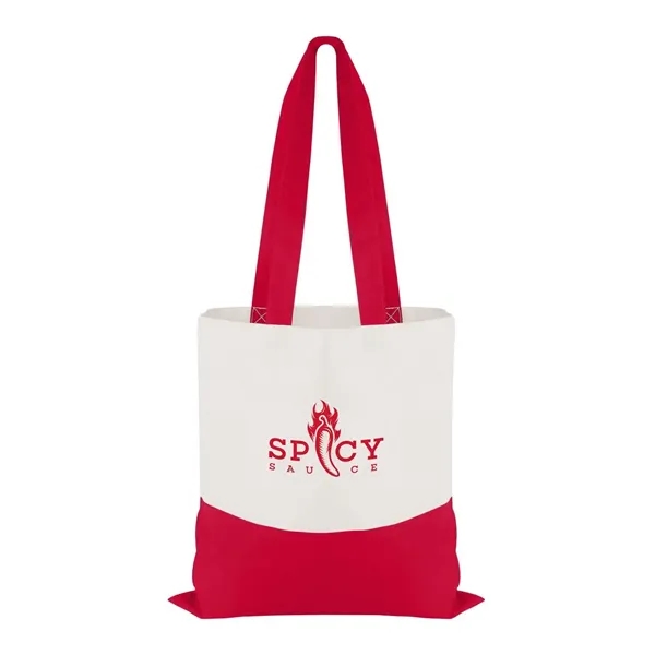 Red color option for Good Value™ Cotton Colored Accent Flat Tote