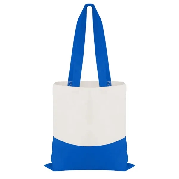 Royal color option for Good Value™ Cotton Colored Accent Flat Tote