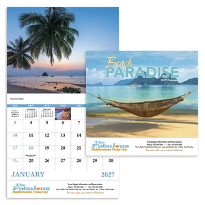 Photo of Good Value™ Beach Paradise   Stapled Calendar