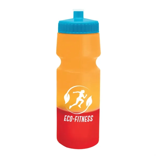 Orange/Red color option for Garyline® Color Changing Bike Bottle   24 Oz.