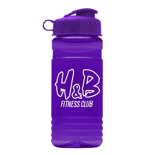Translucent Violet color option for Garyline® Rpet Bottle With Flip Lid   20 Oz.