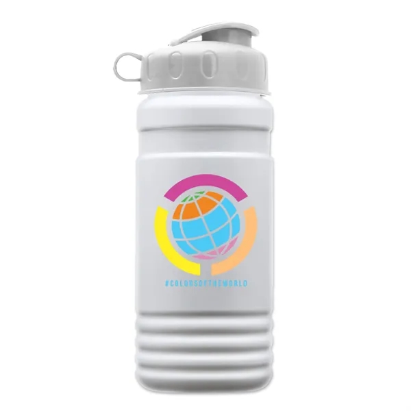 White color option for Garyline® Rpet Bottle With Flip Lid   20 Oz.