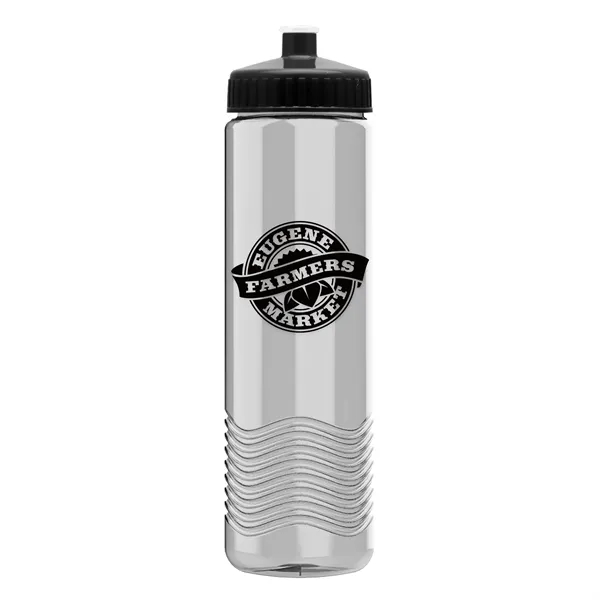 Clear color option for Garyline® Wave Tritan® Bottle With Push Pull Lid   24 Oz.