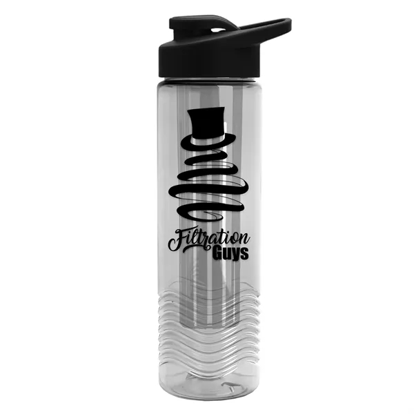 Clear color option for Garyline® Wave Tritan® Bottle With Drink Thru Lid And Inf...